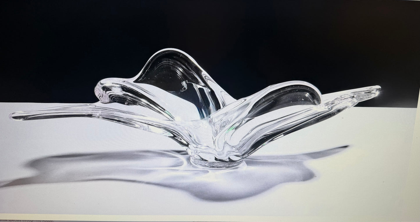 European Art Glass Center Bowl 24x9x7"h