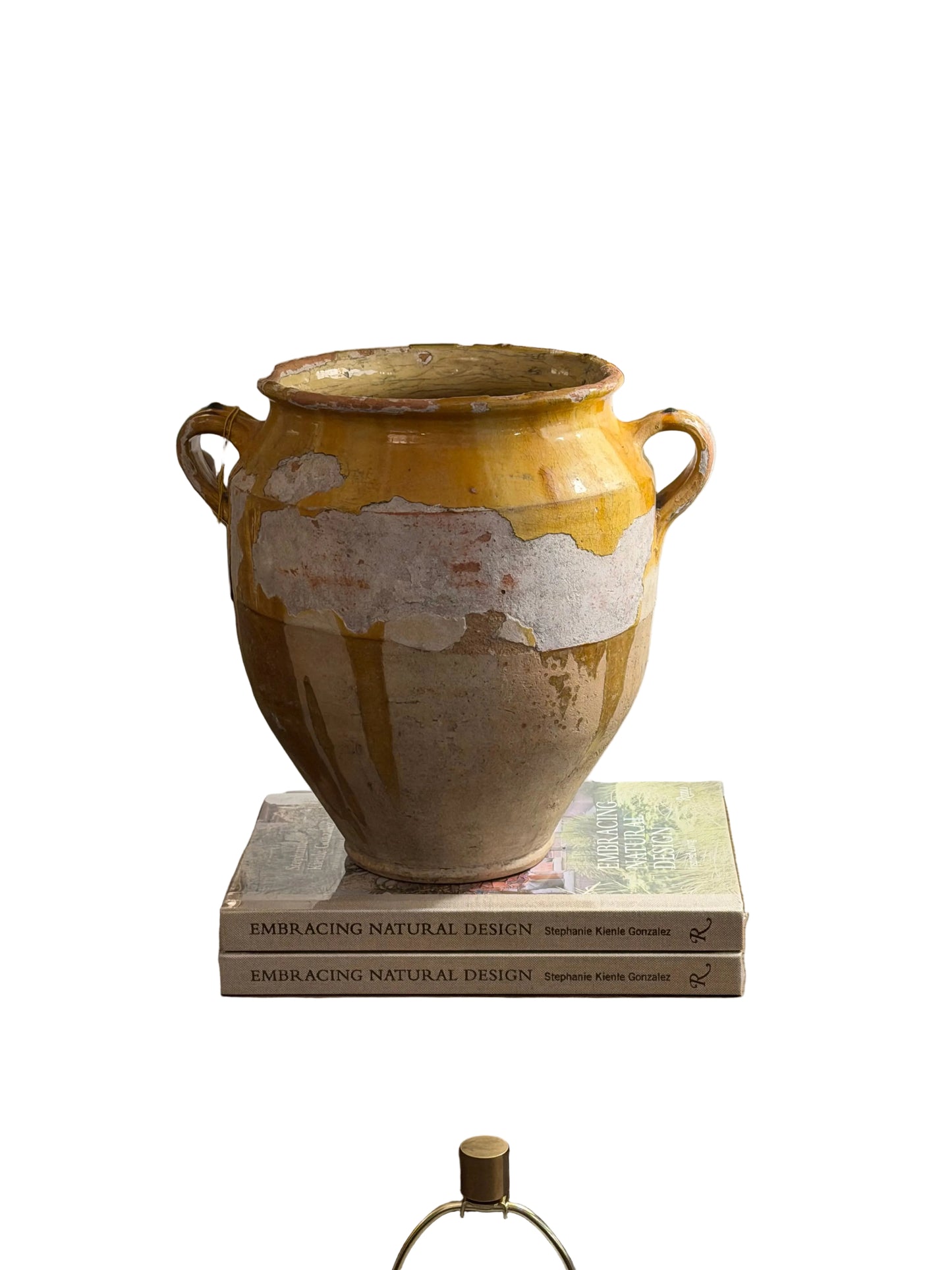French Yellow Confit Pot13x10x12.5"h