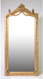 PAIR Palatial French Cherub Mirrors 39x82h