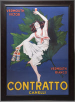 Framed Vermouth Bianca Poster 33x45h