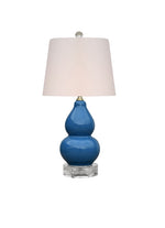 Blue Gourd Lamp 16h