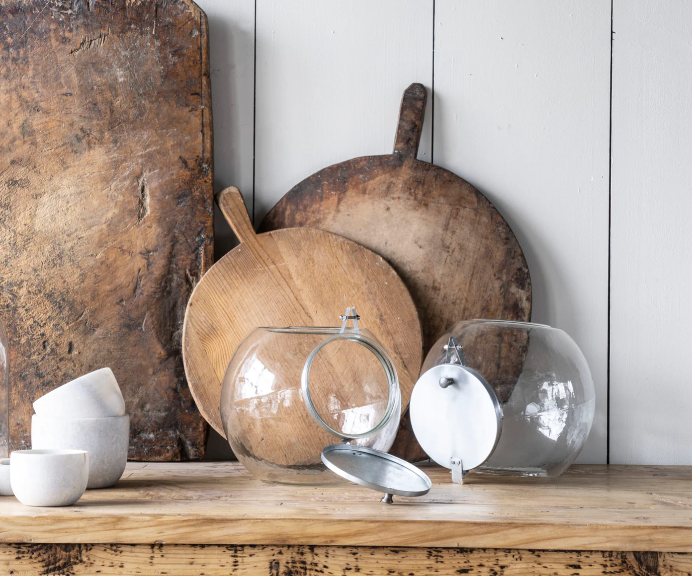 Double Glass Candy Jar 10x10x18h