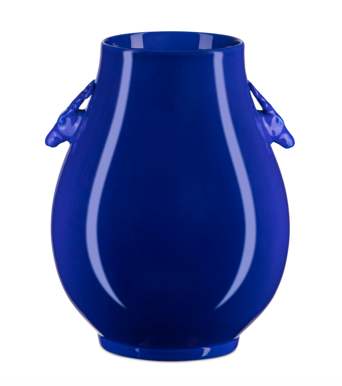 Ocian Blue Deer Ears Vase 10.25x13.75"h