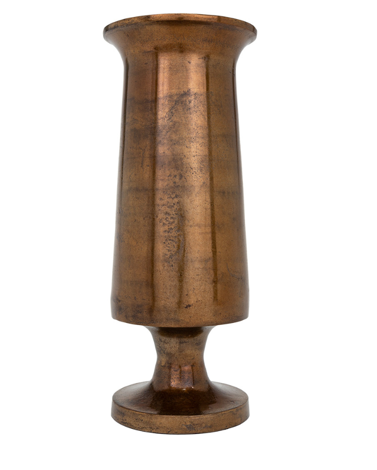 Jaques Gold Vase 7x17.5"h