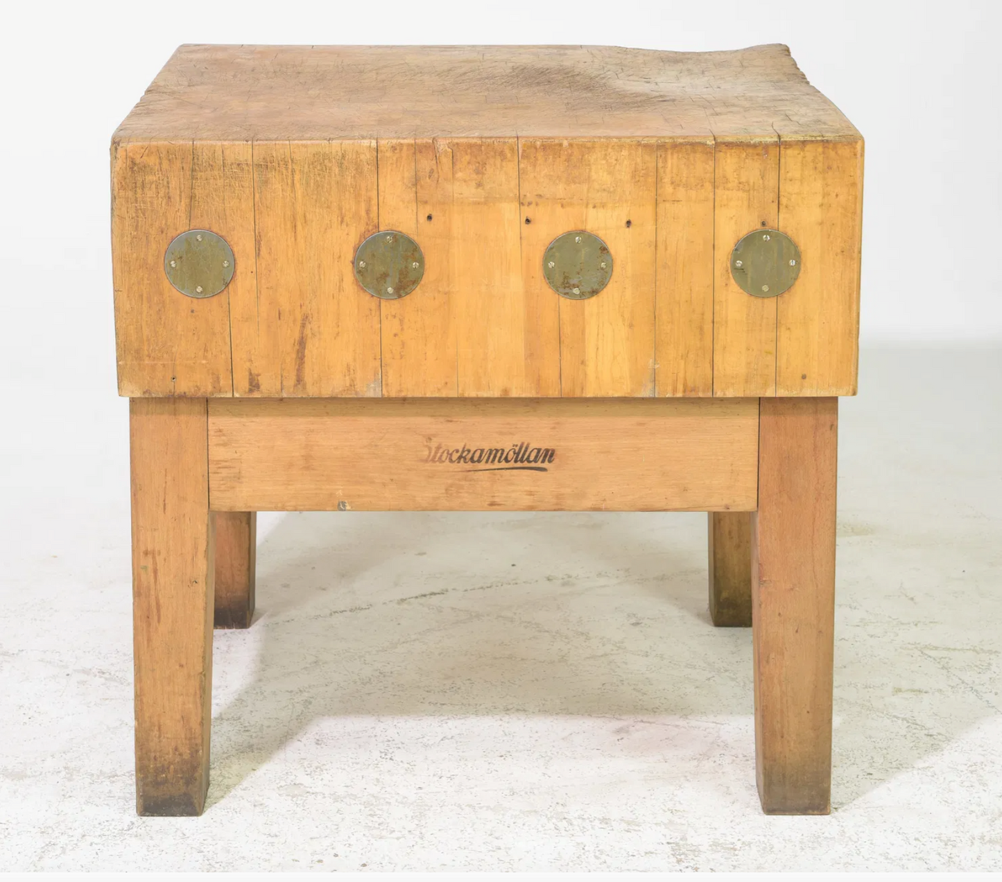 1960's European Pine Butcher Block 32x24x31"h