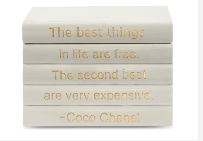 Leather " The Best Things" Quote Box 9.5"h