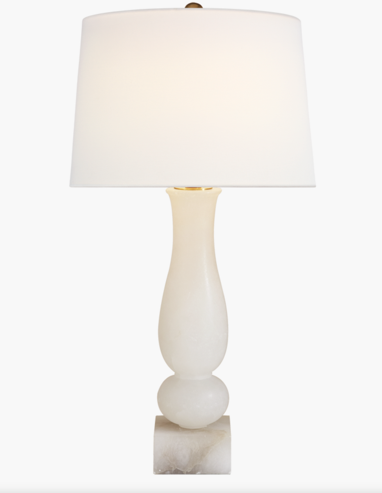 Contemporary Balustrade Alabaster Lamp 30"H