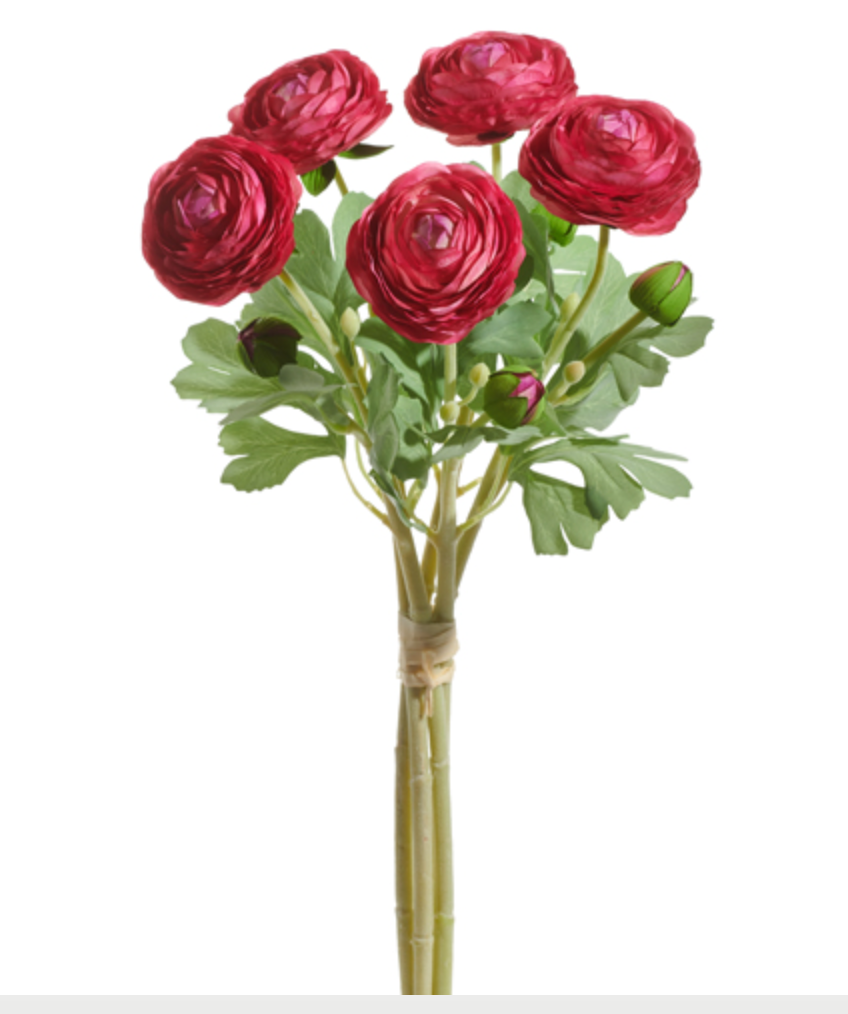 Red Ranunculus Bundle 19"