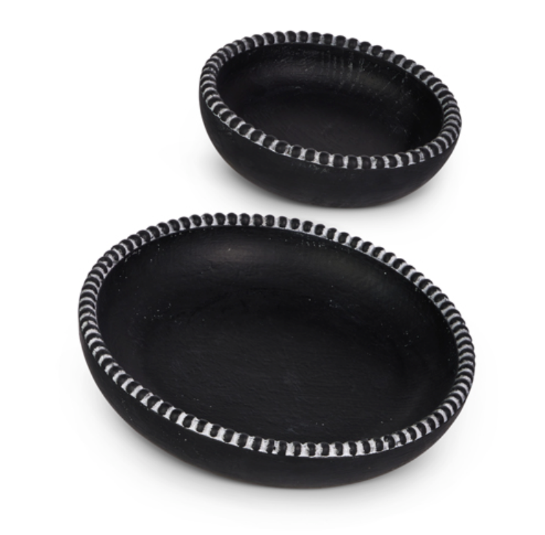 Black Beaded Bowl Set/2