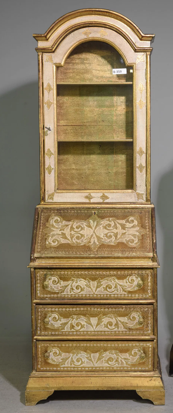 Florentine Secretary Bookcase 24x15x71"h