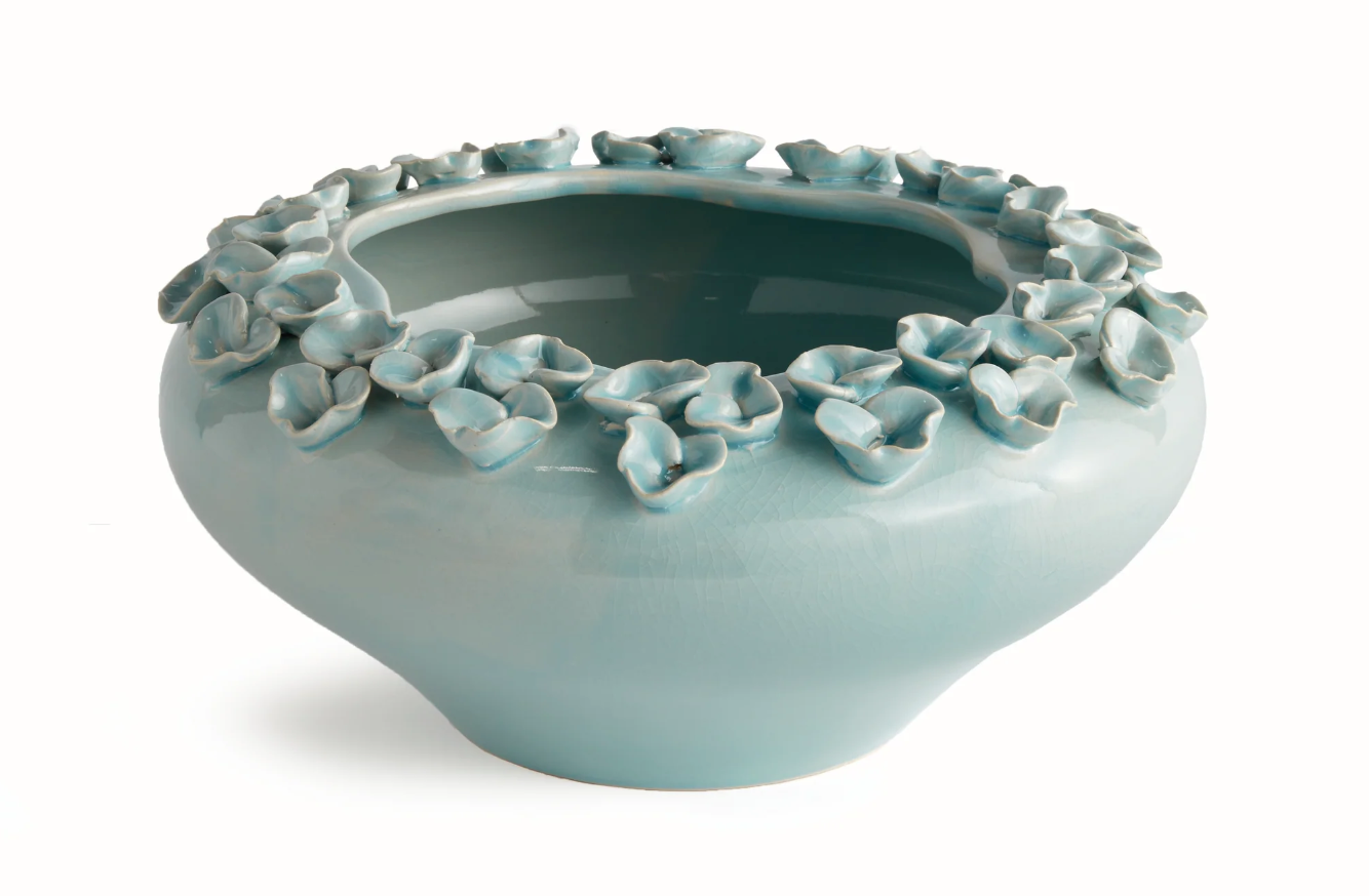 Petite Fluer Decorative Bowl 15x15x7"h