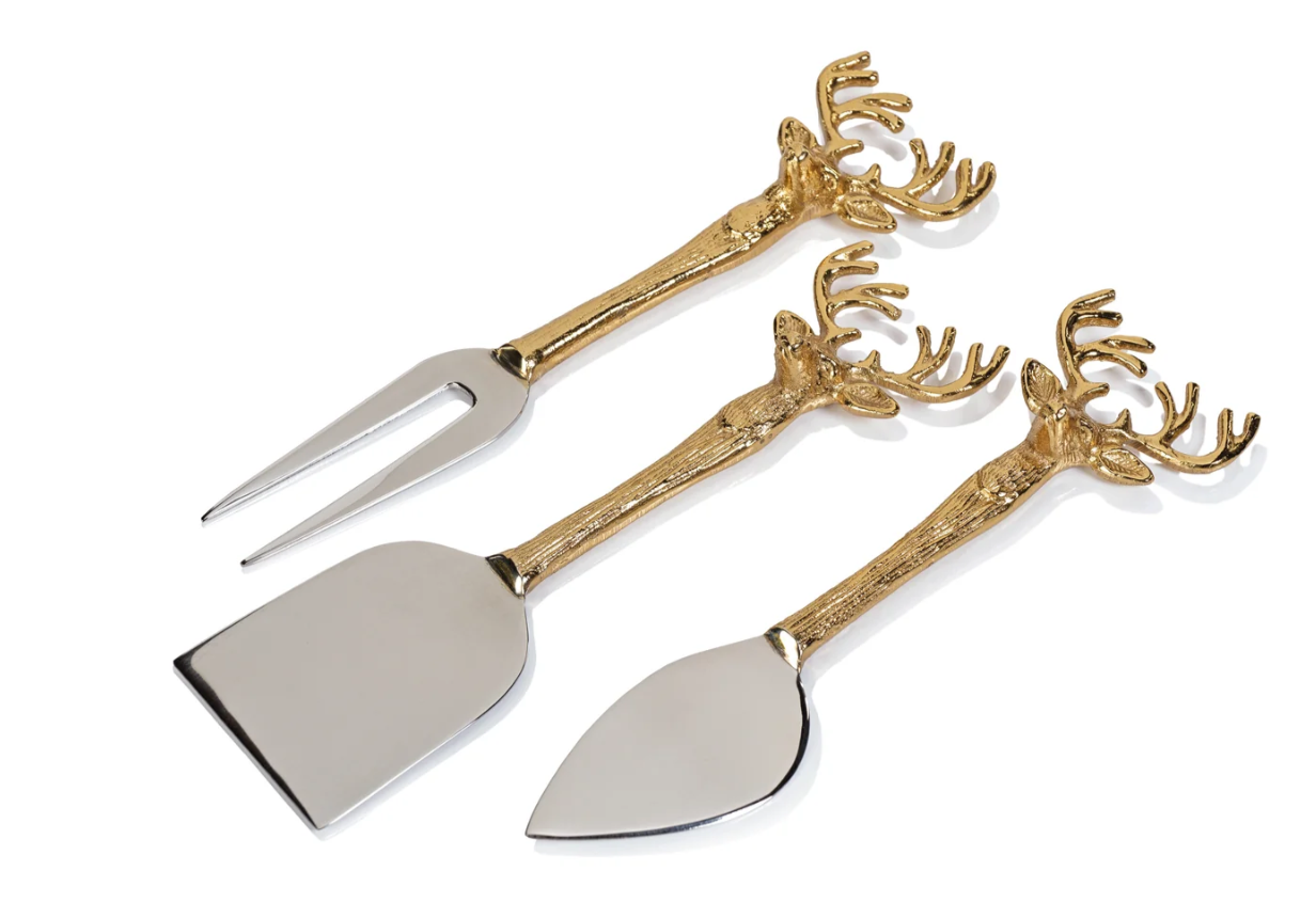 Stag Cheese Servers Set