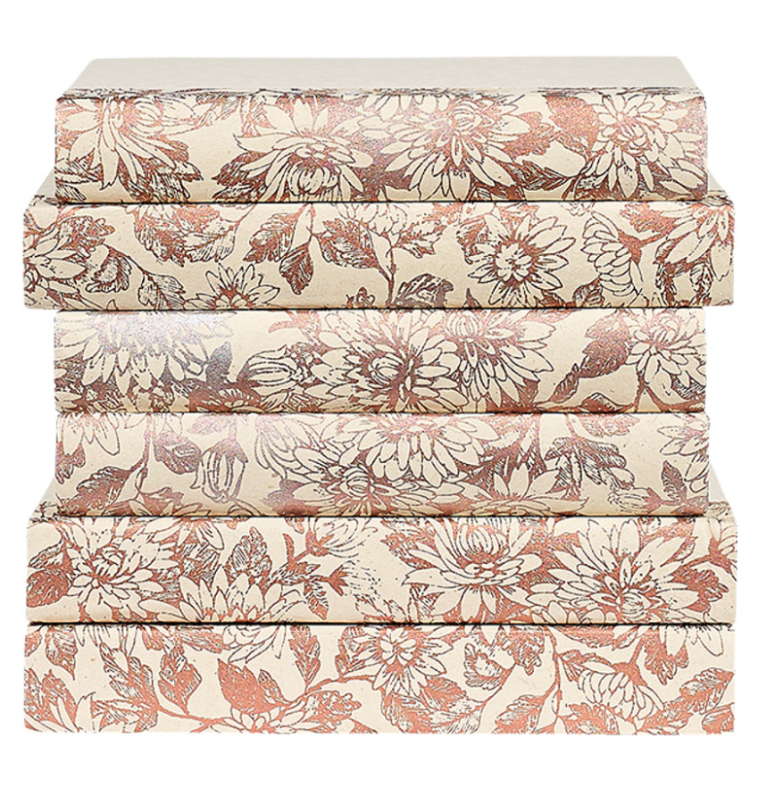 Rebound Book -Floral Rose Gold