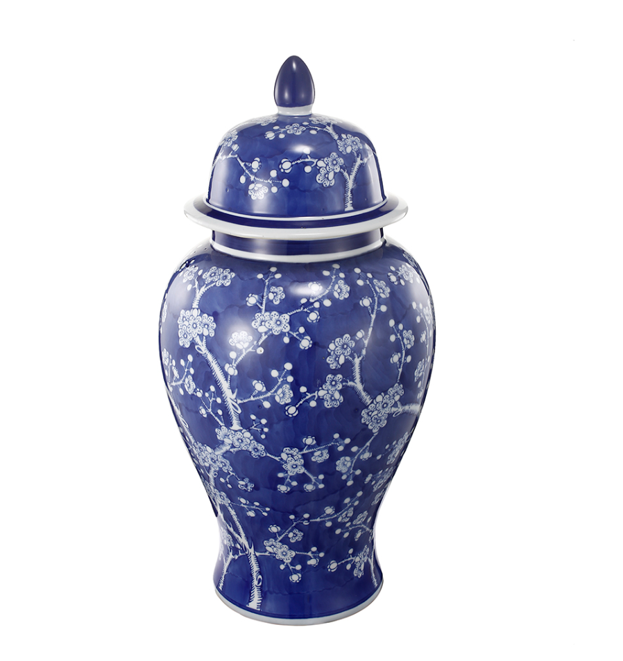 Cherry Blossoms Ginger Jar 9.5x18"h