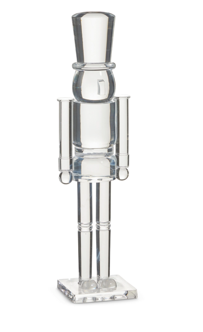 Clear Acrylic Nutcracker 14.75"