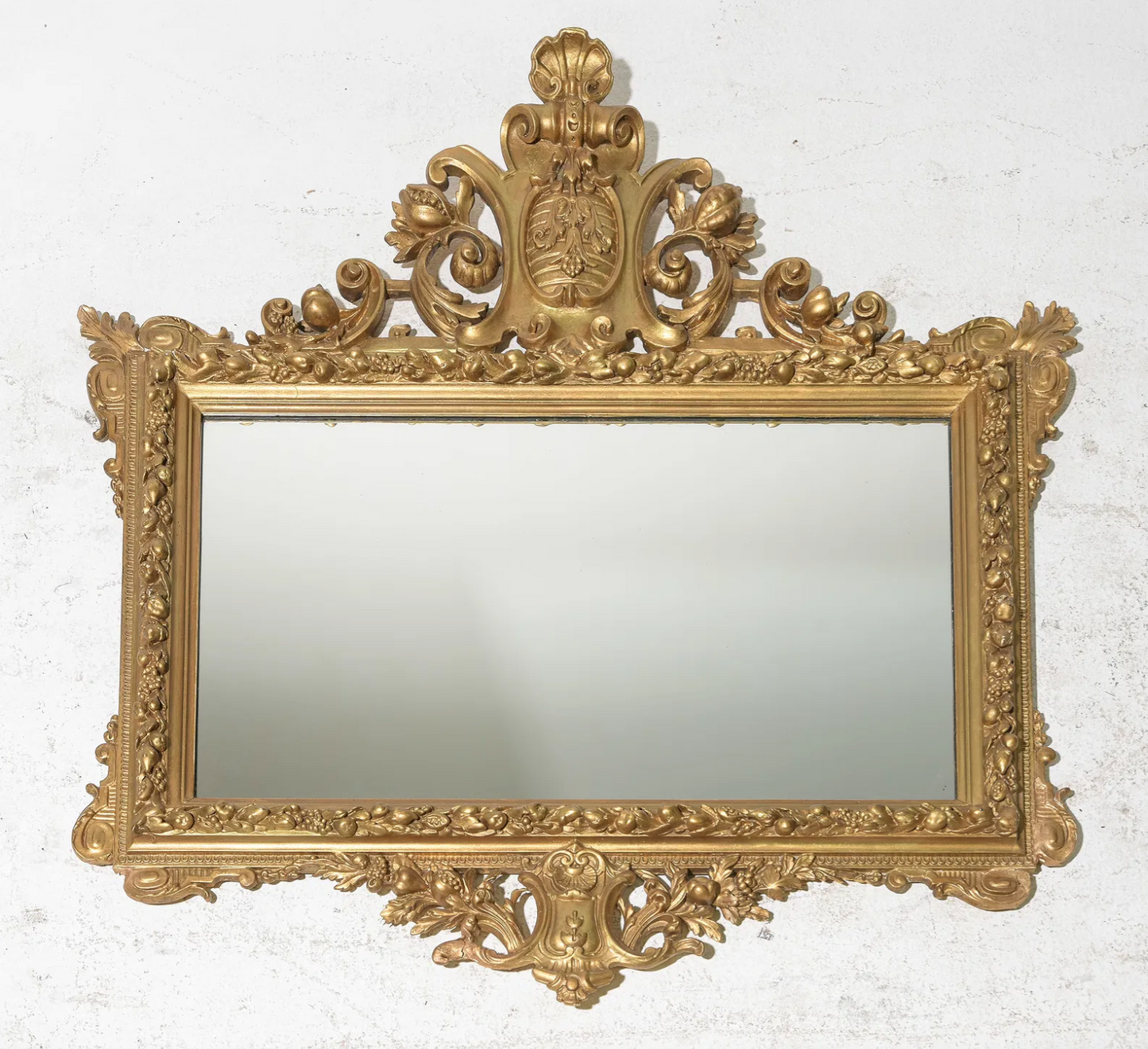 French Louis XV Style Gilt Mirror - 40 x 33"h