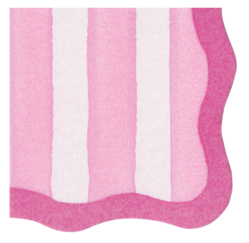 Cafe Strip Scallop Cocktail Napkin