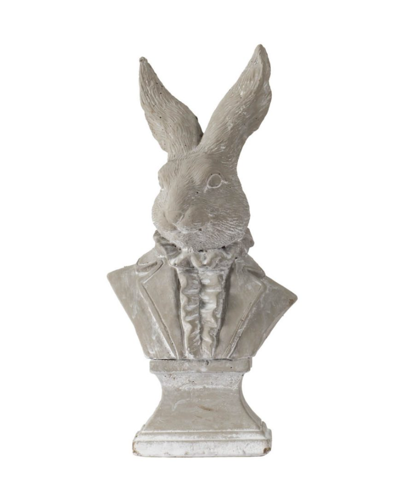 Rabbit Bust Accent 11.4"h