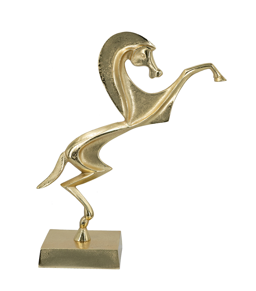Abstract Rearing Horse Sculpture 15x6x18"h