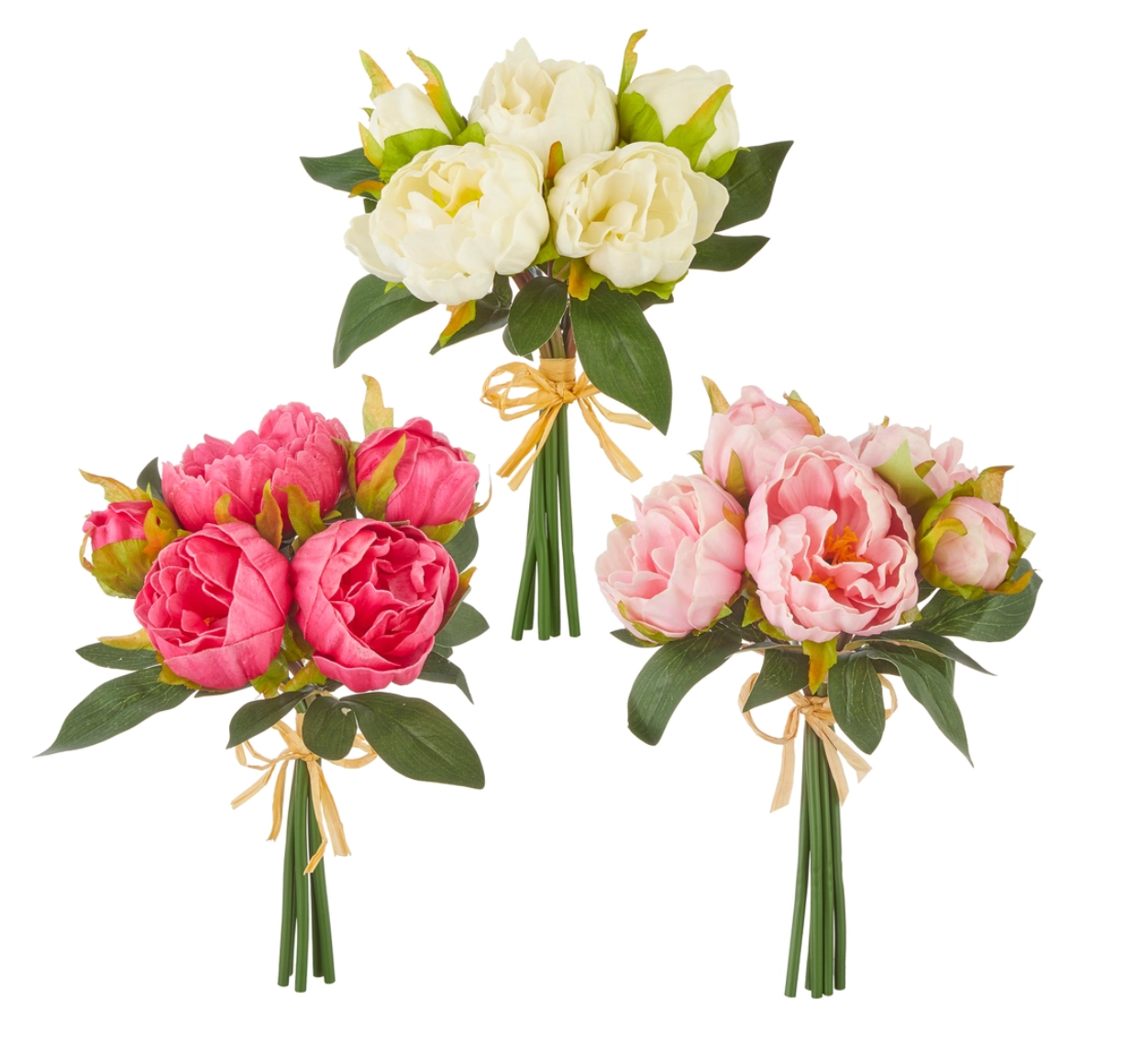 10.5" Real Touch Peony Bundle