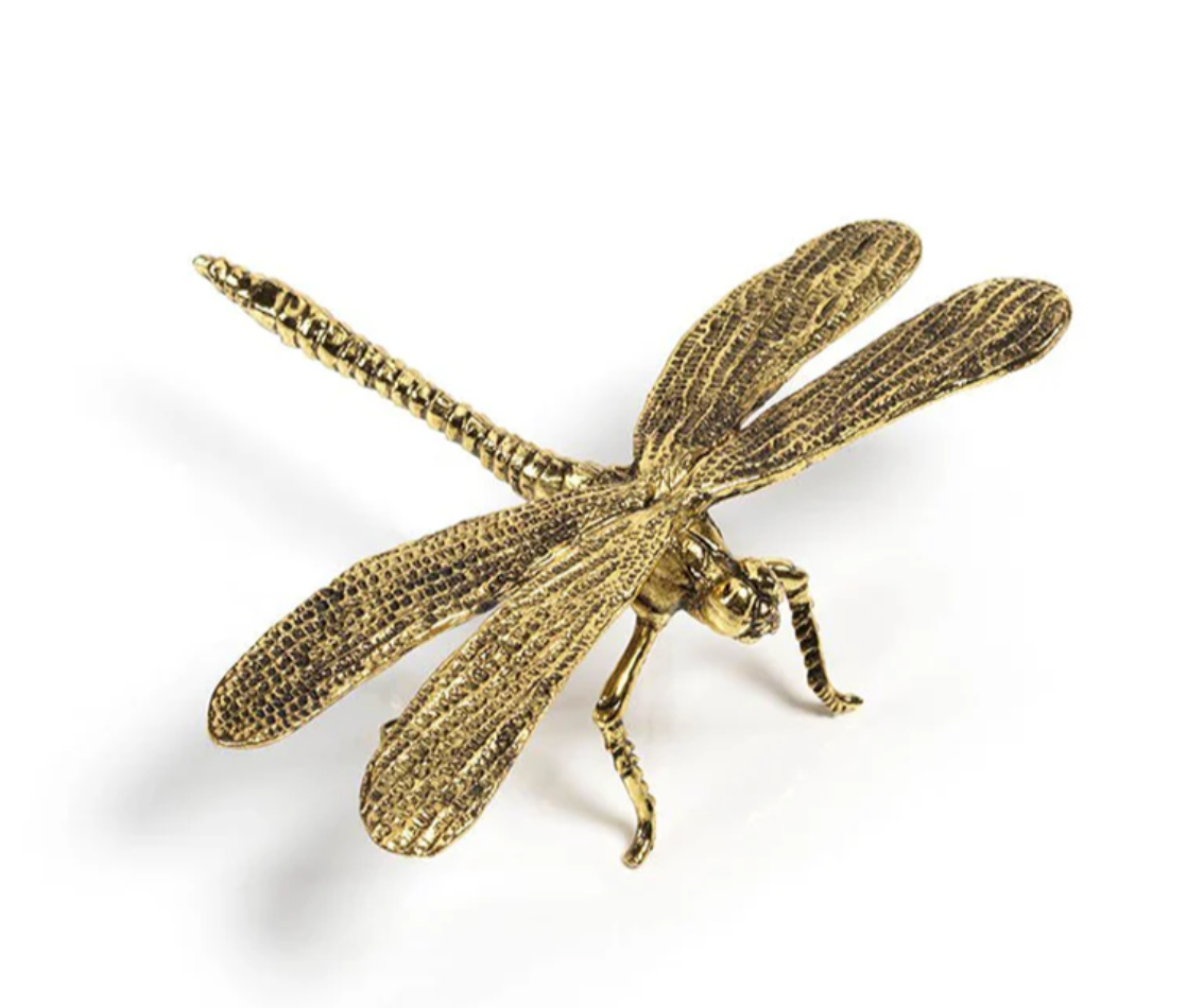 Decorative Gold Dragonfly