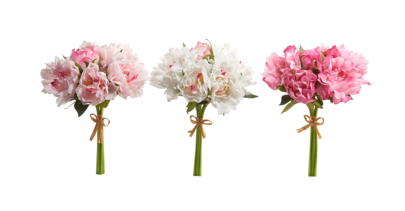 Real touch Peony Bundle 11.5"