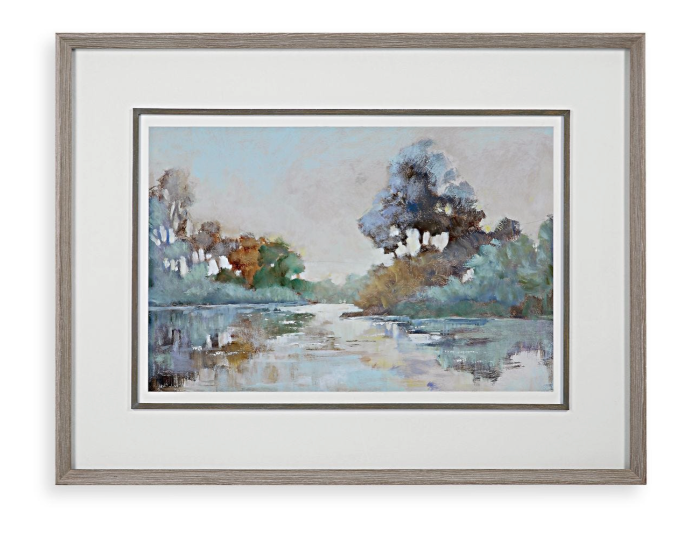 Morning Lake Framed Print 51x39"h