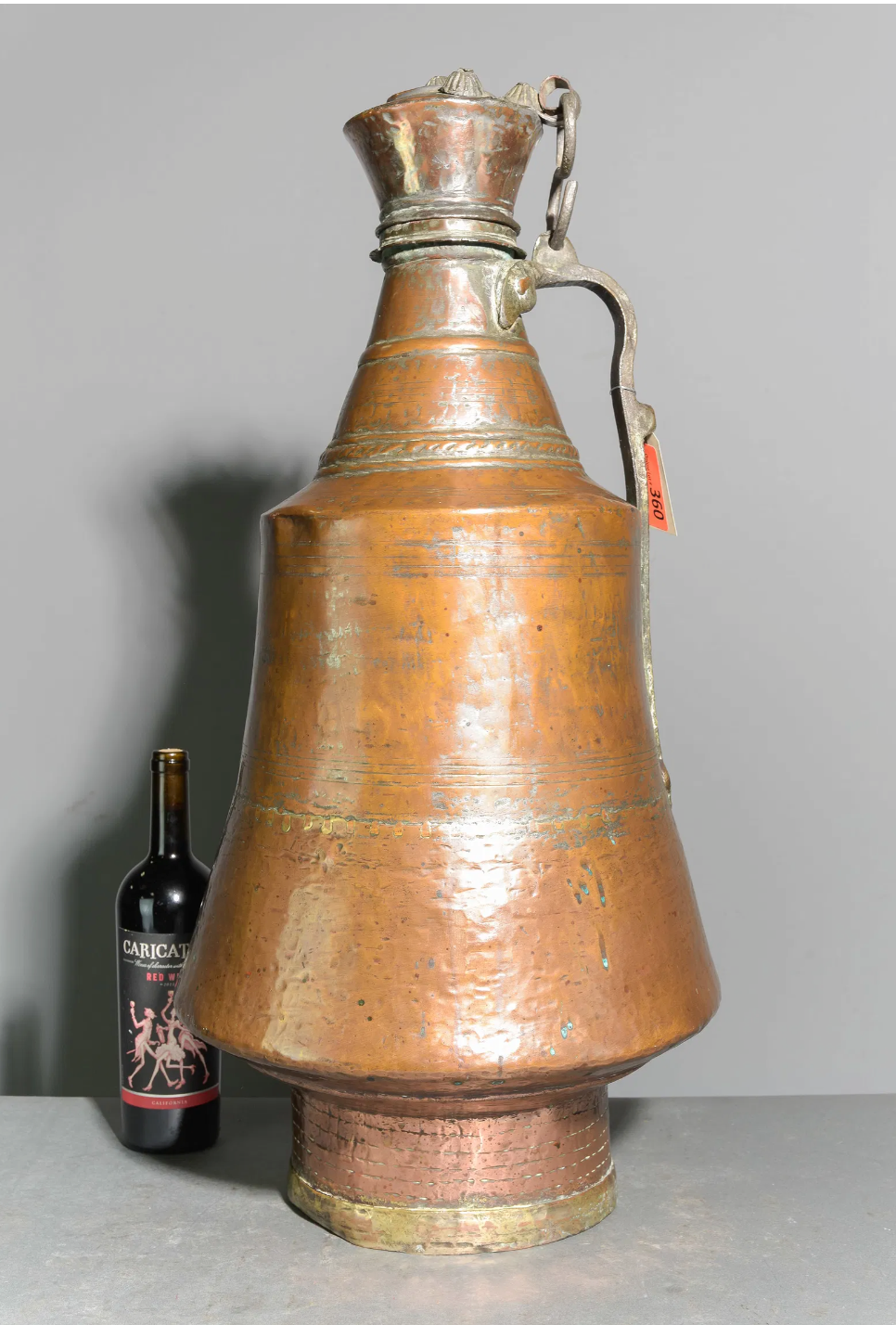 Turkish Large Copper Water 30"h