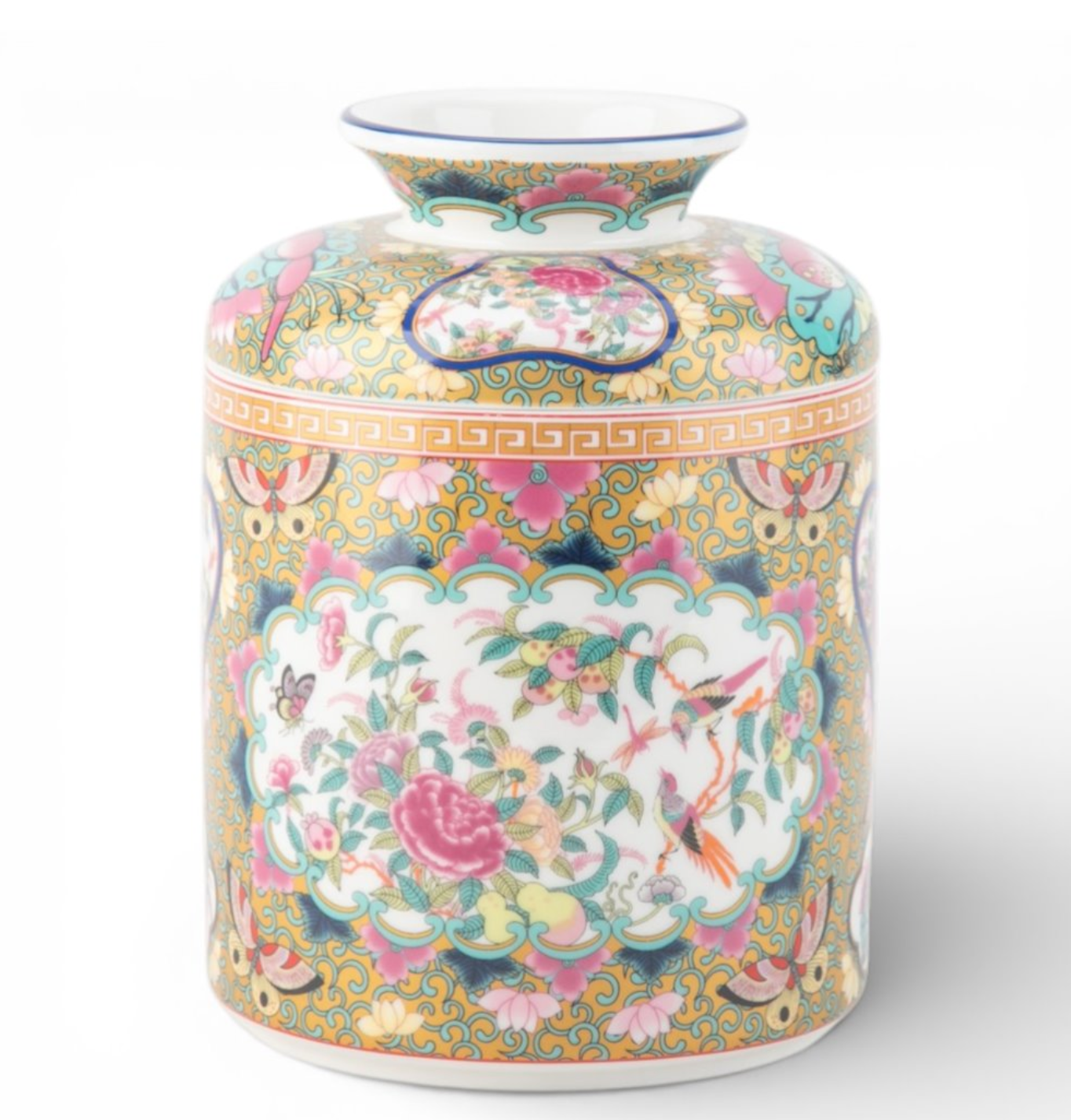 Rose Medallion Tissue Box 7"h