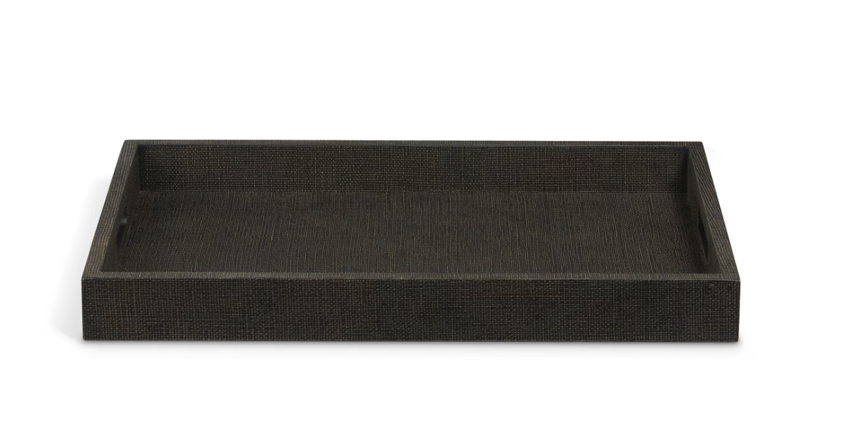 St. Tropez Tray Seal Brown 20x14x2"h