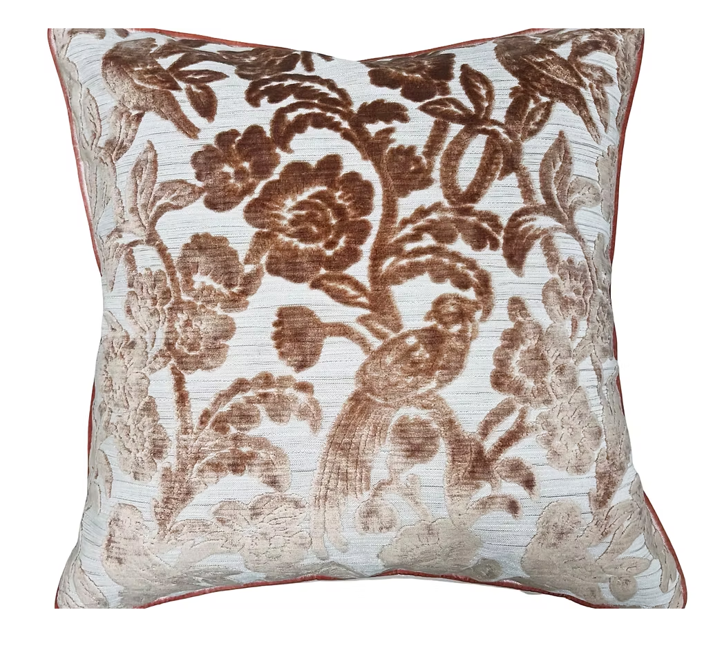 Le Fleur Rosewood Pillow 24x24"
