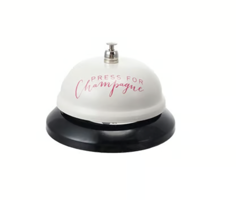 Champagne Bell 3.25x2"h