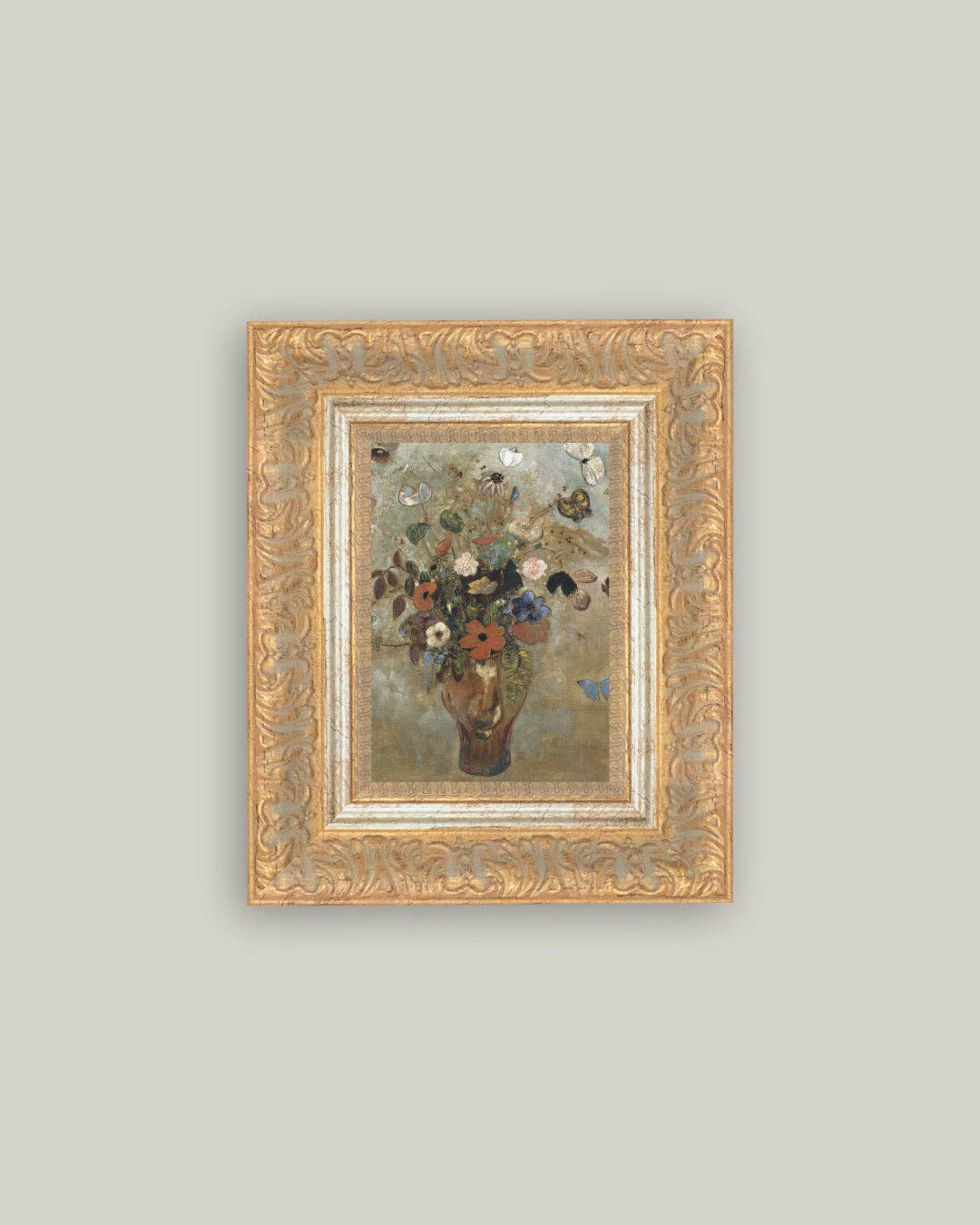 Flower Butterfly Vase: 10x12