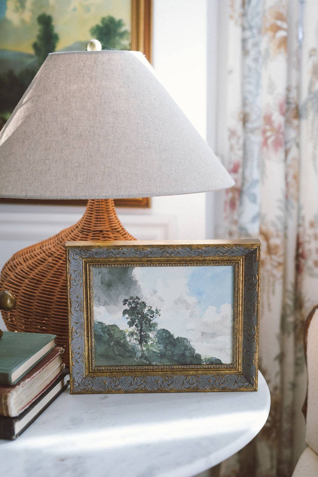 Hampstead Framed Antique Art: 7x5