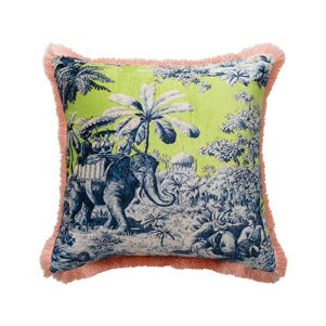 Pillow - Outdoor Scenery with Elephant