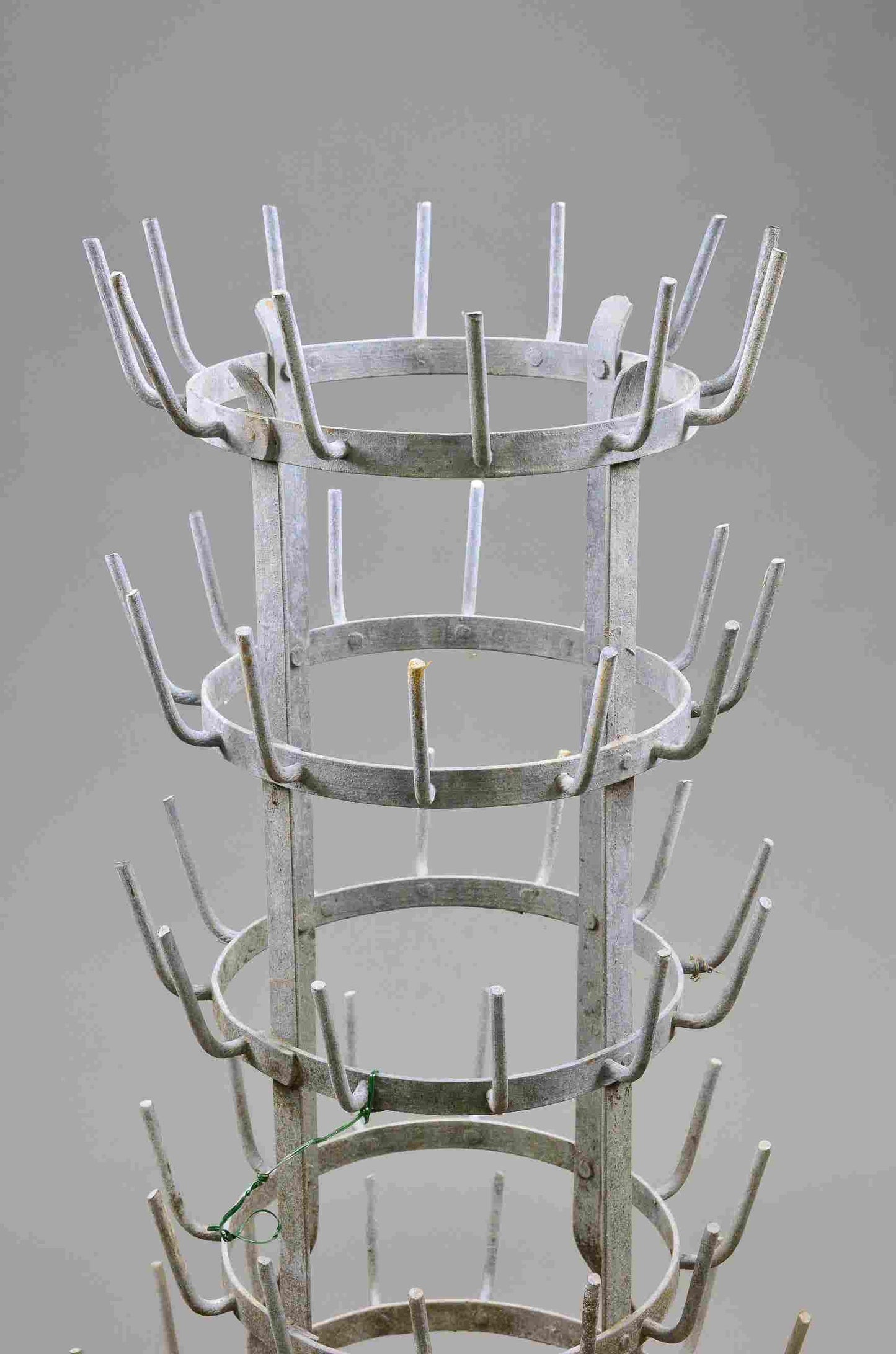 French Zinc Bottle Rack 20x42h