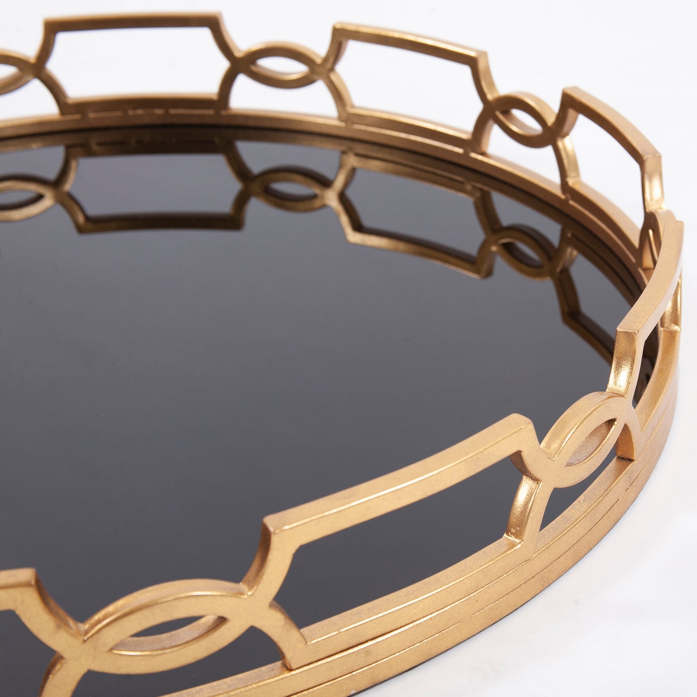 Black/Gold Link Tray 24dia