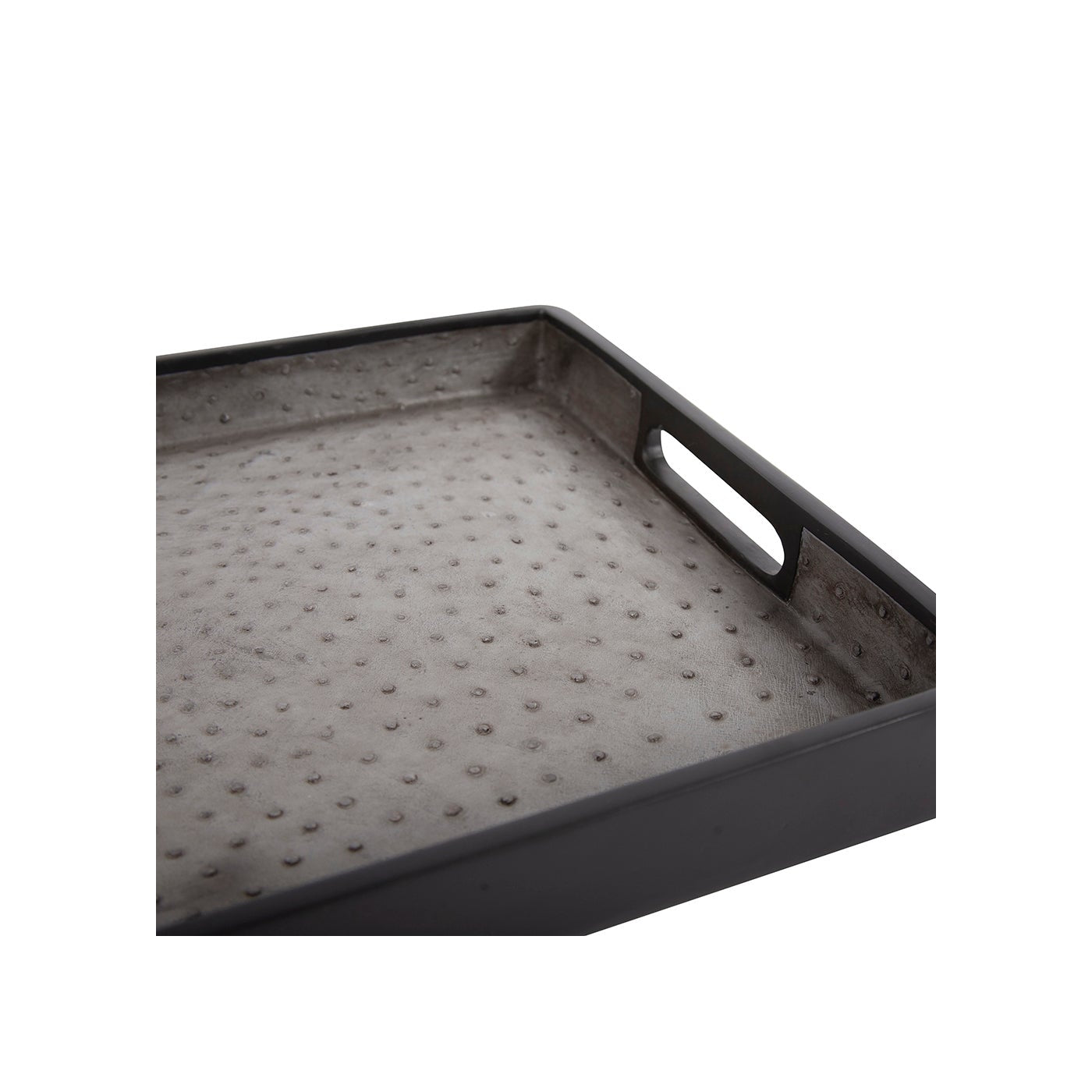 Rect. Faux Ostrich Tray 20x13