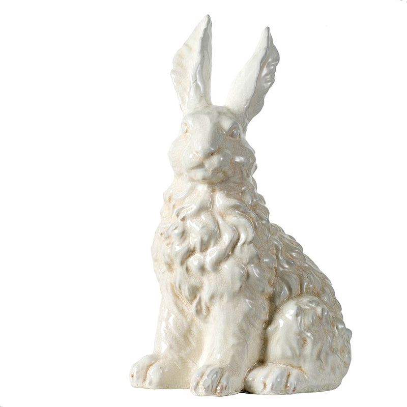 Ceramic Bunny White 18"