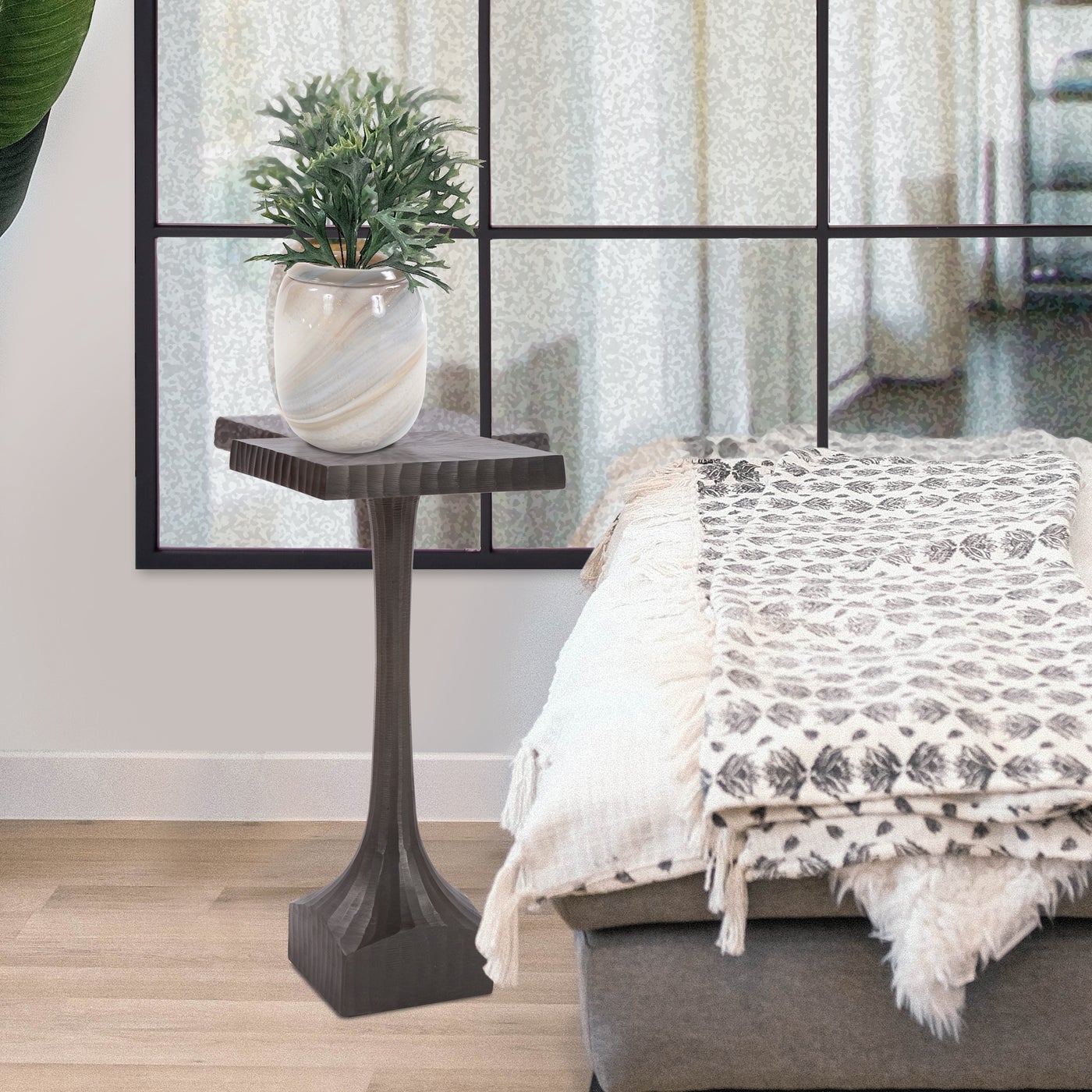 Graphite Drink Table 9x9x20h