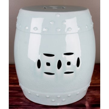 Garden Stool Pale Blue LG – Scissortail Marketplace