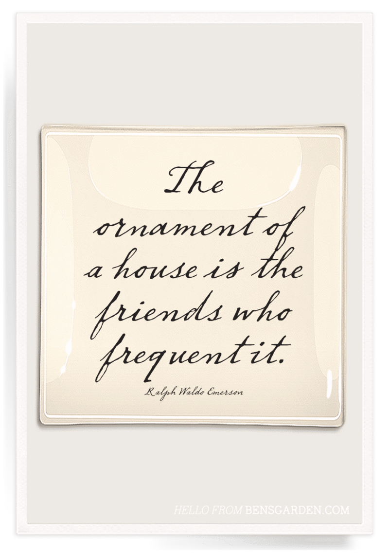 "The Ornament Of" 6x6 Decoupage Tray