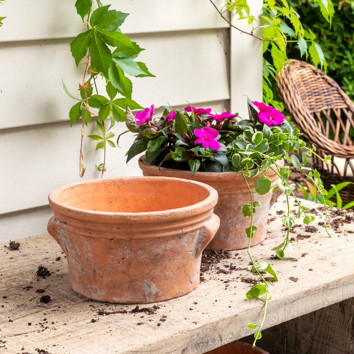 low pot planter Low Terrace Planter LG