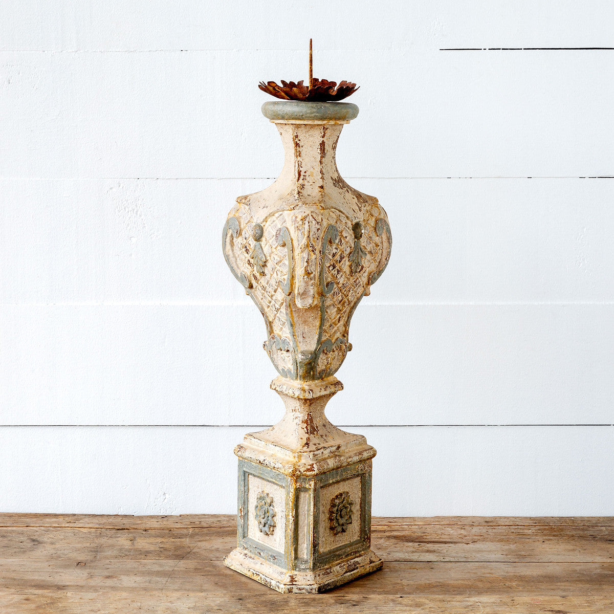 Cast Candle Spire 28"h