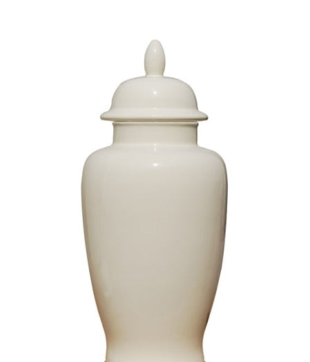 Ivory Porc. Jar 16"h