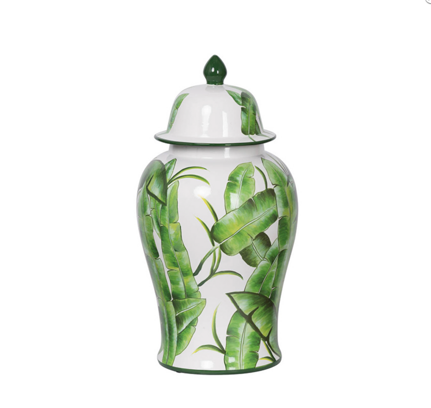 Banana Leaf Jar 18h