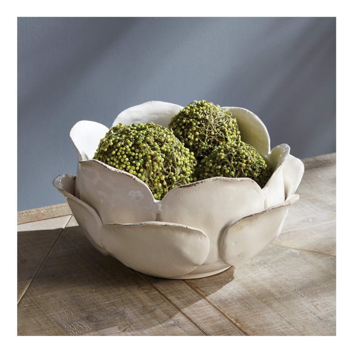 Di Rosa Dec. Bowl White 14"