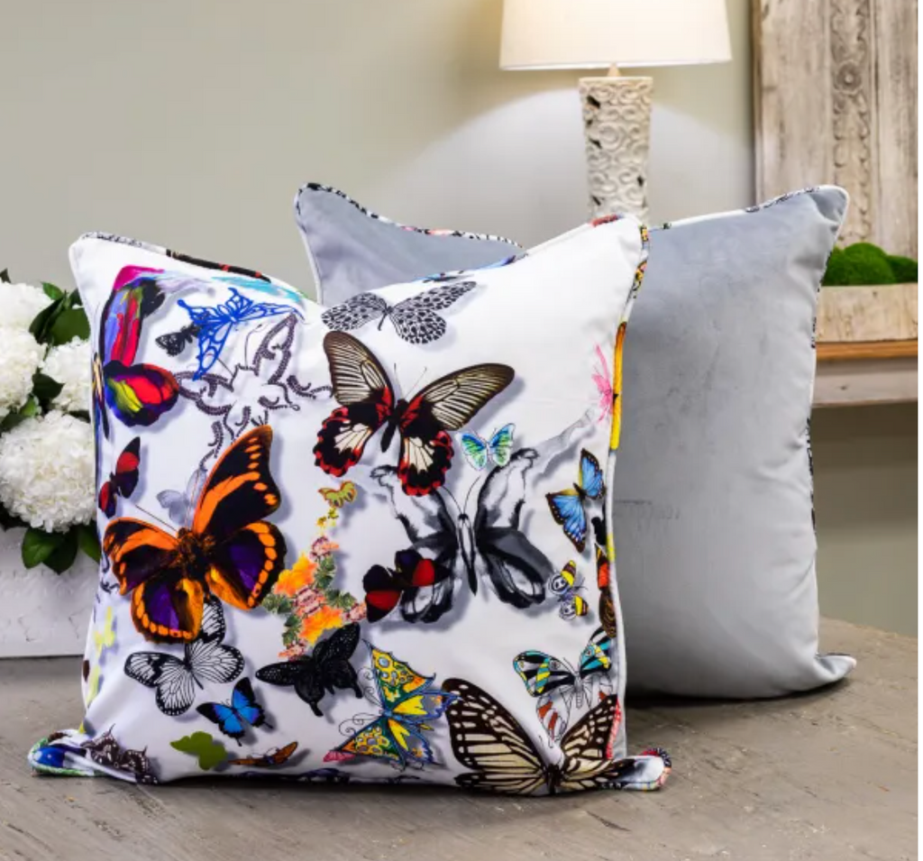PAIR Christian Lacroix Butterfly Pillows Scissortail Marketplace