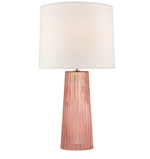 Rose Glass Lamp 28.75"h