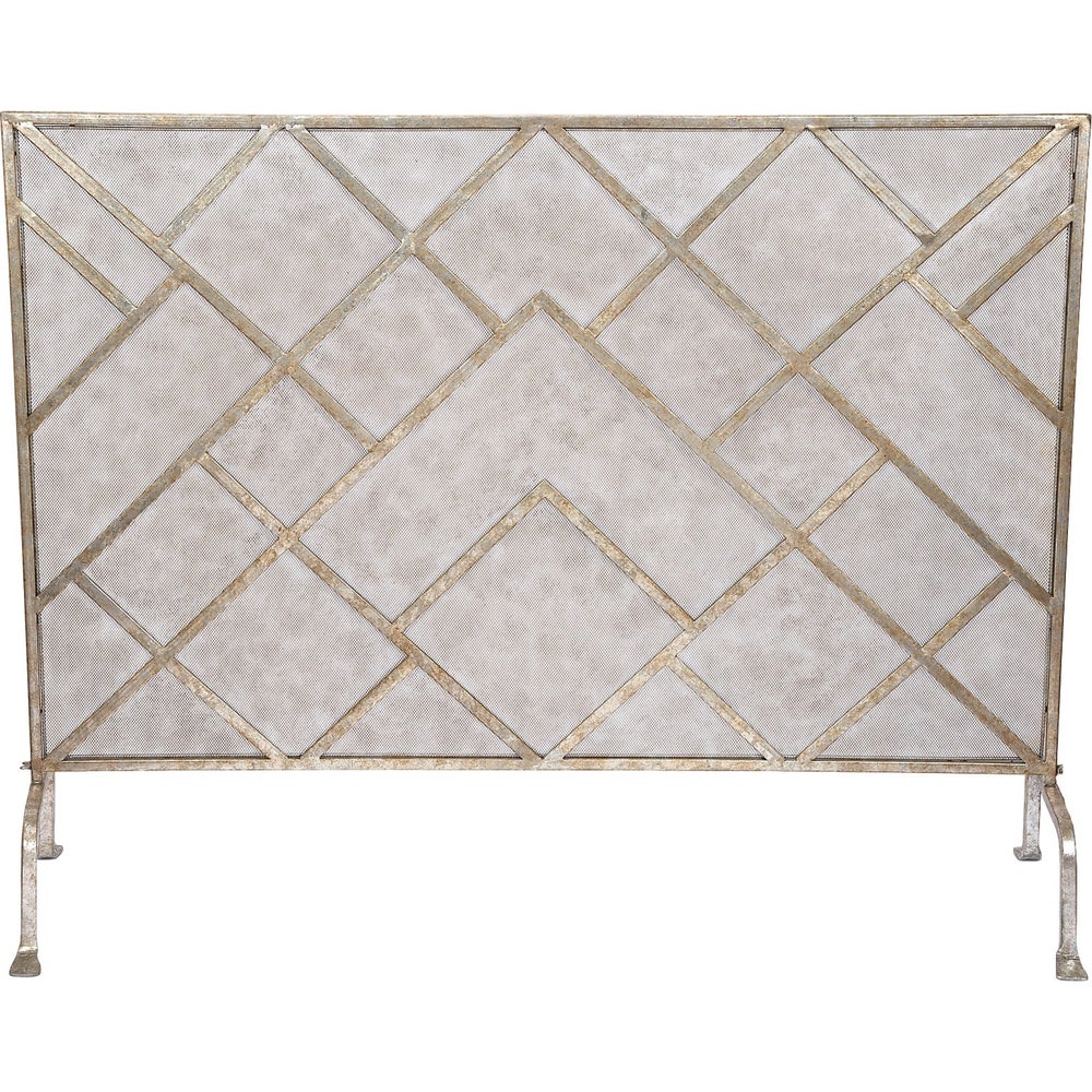 Champagne Fireplace Screen 45x32